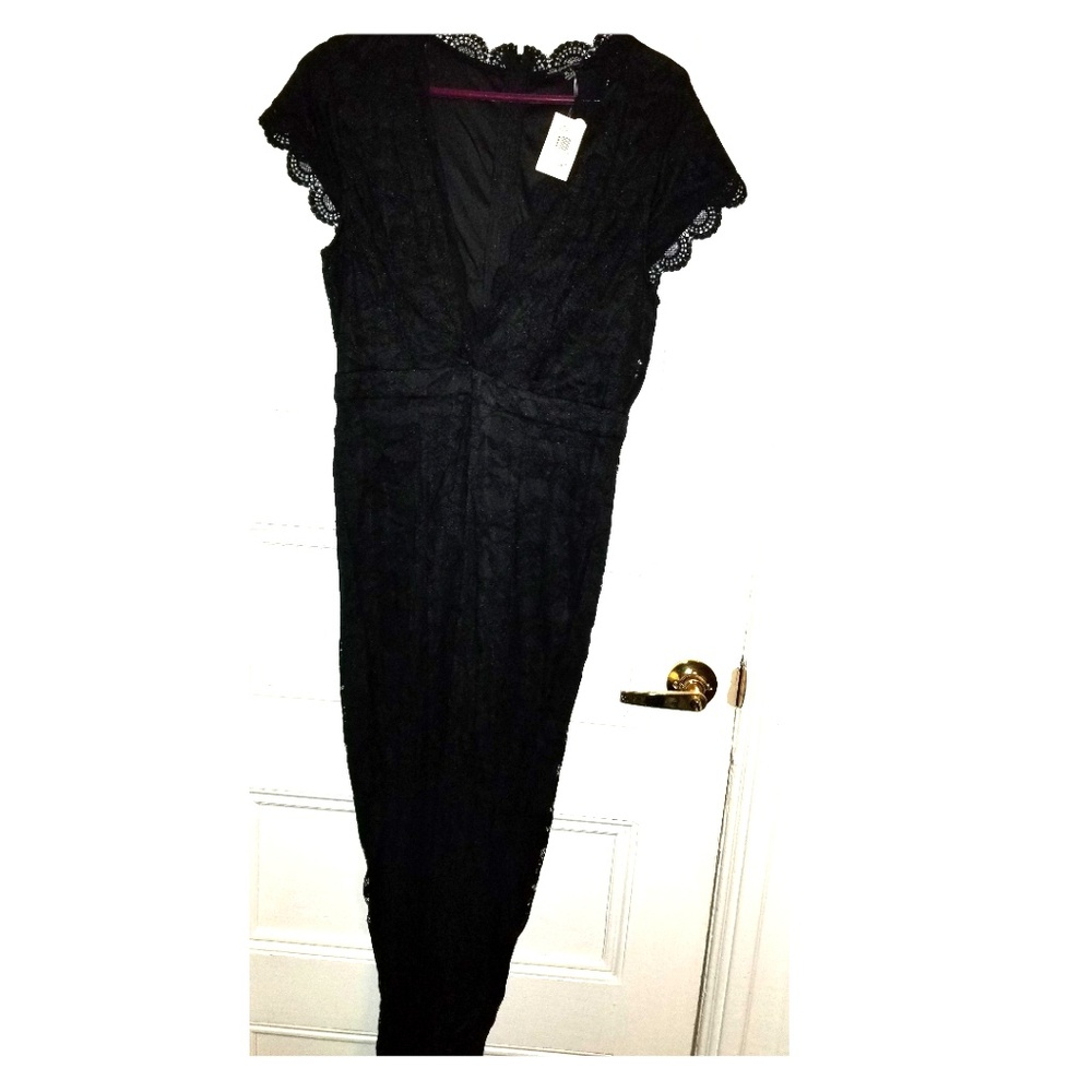 Black Lace Romper